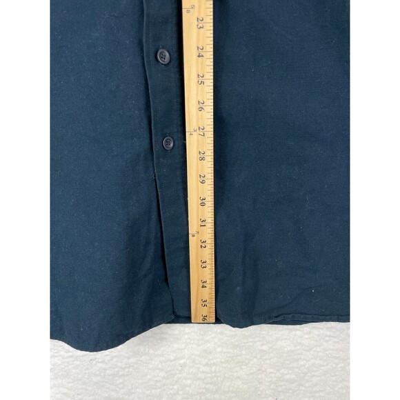 Vintage L.L.Bean Flannel Shirt Men’s Size XXL Blue Plaid Button Down Cotton - Picture 4 of 7